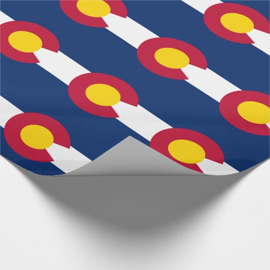 Staatsflagge Colorado Geschenkpapier (Ecke)