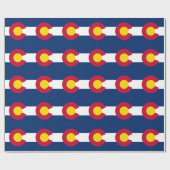 Staatsflagge Colorado Geschenkpapier (Flach)