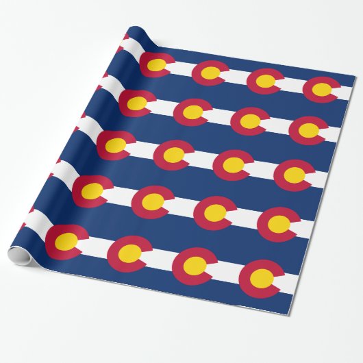 Staatsflagge Colorado Geschenkpapier (Ungerollt)
