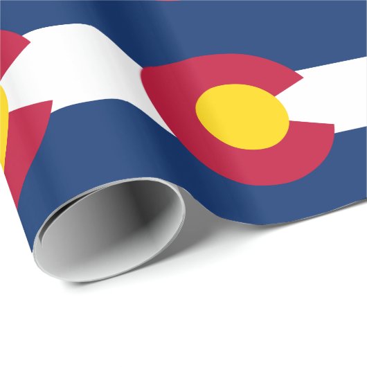 Staatsflagge Colorado Geschenkpapier (Rolleneckpunkt)