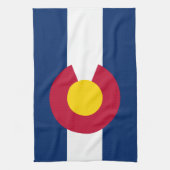 Staatsflagge Colorado Geschirrtuch (Vertikal)