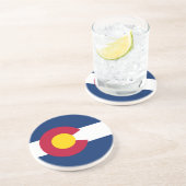 Staatsflagge Colorado Getränkeuntersetzer (Seite)