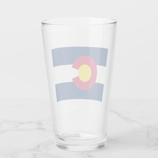 Staatsflagge Colorado Glas (Rückseite)