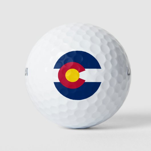 Staatsflagge Colorado Golfball (Vorderseite)