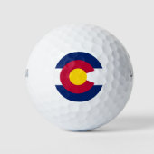 Staatsflagge Colorado Golfball (Vorderseite)