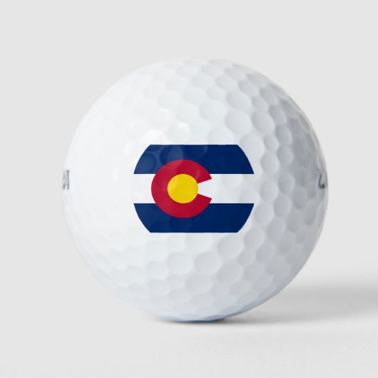 Staatsflagge Colorado Golfball (Vorderseite)