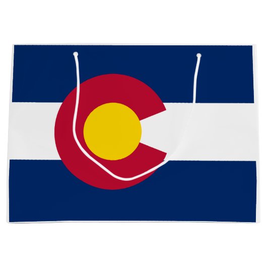 Staatsflagge Colorado Große Geschenktüte (Vorderseite)