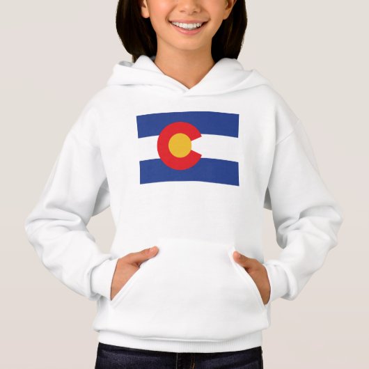 Staatsflagge Colorado Hoodie (Vorderseite)
