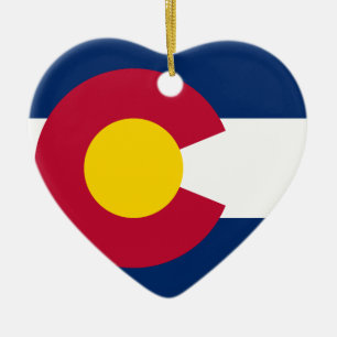 Staatsflagge Colorado Keramikornament