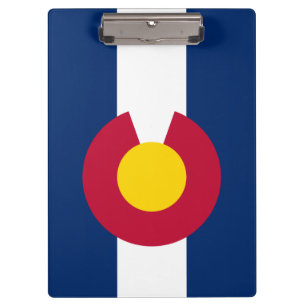 Staatsflagge Colorado Klemmbrett