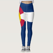 Staatsflagge Colorado Leggings (Vorderseite)