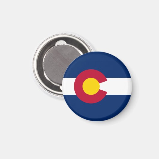 Staatsflagge Colorado Magnet (Vorderseite/Rückseite)