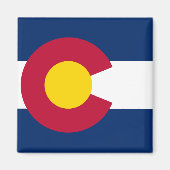 Staatsflagge Colorado Magnet (Vorne)