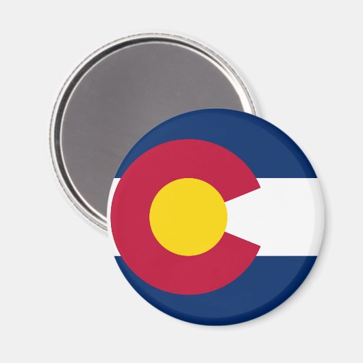 Staatsflagge Colorado Magnet (Vorderseite/Rückseite)