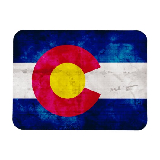 Staatsflagge Colorado Magnet (Horizontal)