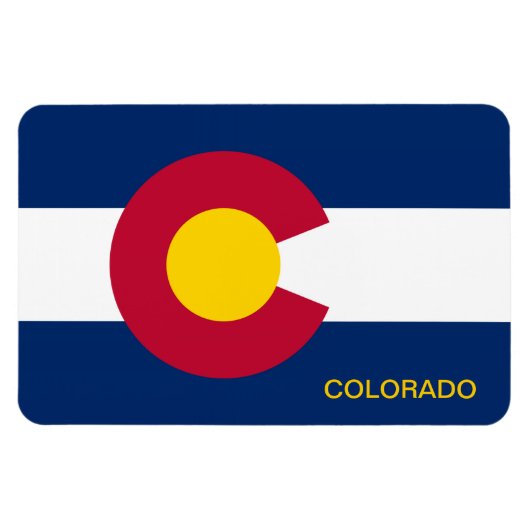 Staatsflagge Colorado Magnet (Horizontal)