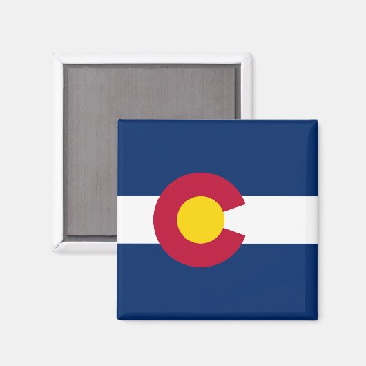 Staatsflagge Colorado Magnet (Vorderseite/Rückseite)
