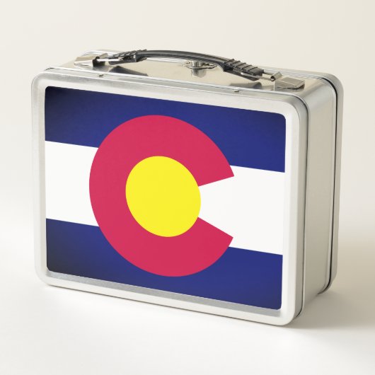 Staatsflagge Colorado Metall Brotdose (Rückseite)