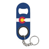 Staatsflagge Colorado Mini Flaschenöffner (Rückseite)