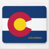 Staatsflagge Colorado Mousepad (Vorne)