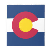 Staatsflagge Colorado Notizblock (Vorderseite)