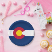 Staatsflagge Colorado Pappteller (Party)