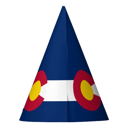Staatsflagge Colorado Partyhütchen (Rückseite)