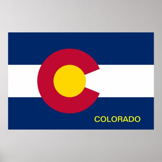 Staatsflagge Colorado Poster (Vorne)