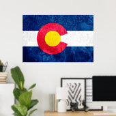 Staatsflagge Colorado Poster (Heimbüro)