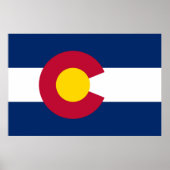Staatsflagge Colorado Poster (Vorne)