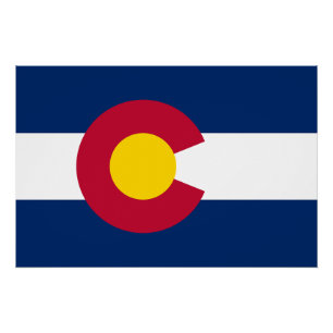 Staatsflagge Colorado Poster