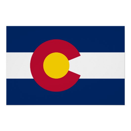 Staatsflagge Colorado Poster (Vorderseite)