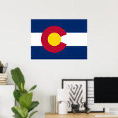 Staatsflagge Colorado Poster (Heimbüro)