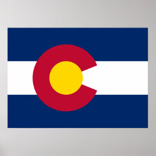 Staatsflagge Colorado Poster