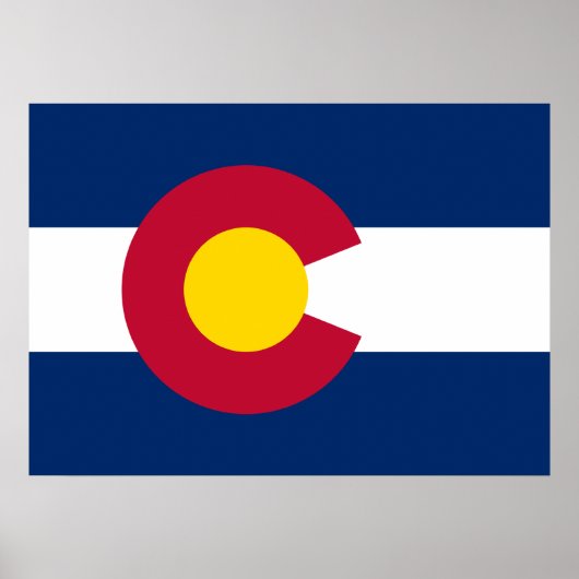 Staatsflagge Colorado Poster (Vorne)