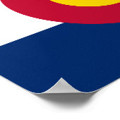 Staatsflagge Colorado Poster (Ecke)