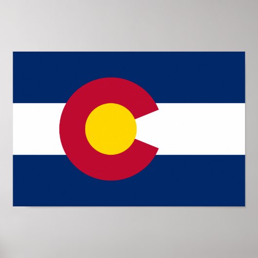 Staatsflagge Colorado Poster (Vorne)