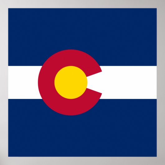 Staatsflagge Colorado Poster (Vorne)