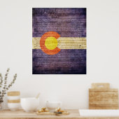 Staatsflagge Colorado Poster (Küche)