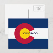 Staatsflagge Colorado Postkarte (Vorne/Hinten)
