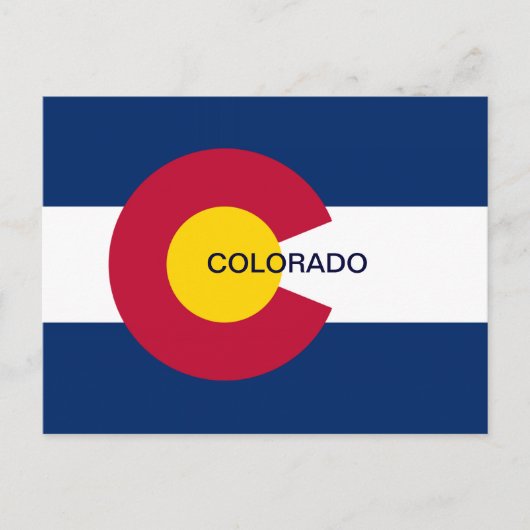 Staatsflagge Colorado Postkarte (Vorderseite)
