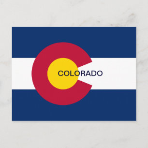 Staatsflagge Colorado Postkarte