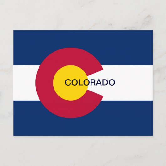 Staatsflagge Colorado Postkarte (Vorderseite)