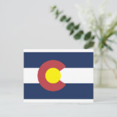 Staatsflagge Colorado Postkarte (Stehend Vorderseite)