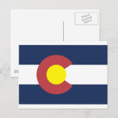 Staatsflagge Colorado Postkarte (Vorne/Hinten)