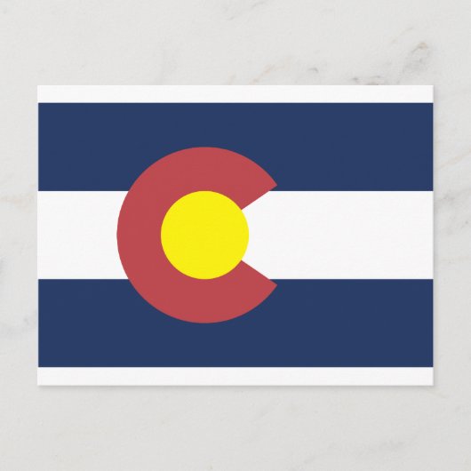 Staatsflagge Colorado Postkarte (Vorderseite)