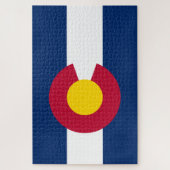Staatsflagge Colorado Puzzle (Vertikal)
