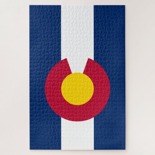 Staatsflagge Colorado Puzzle (Vertikal)