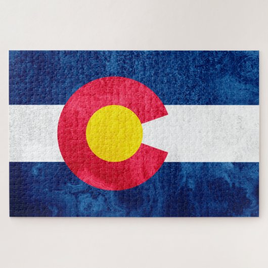 Staatsflagge Colorado Puzzle (Horizontal)