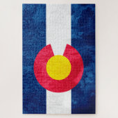 Staatsflagge Colorado Puzzle (Vertikal)